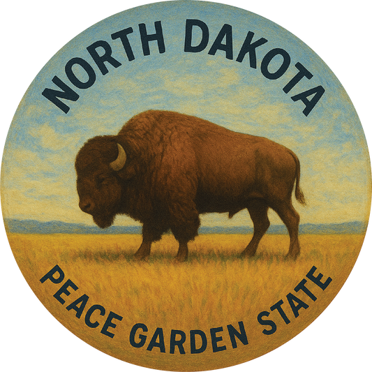 ND Buffalo Prairie magnet