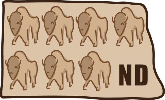 ND Buffalo Sticker
