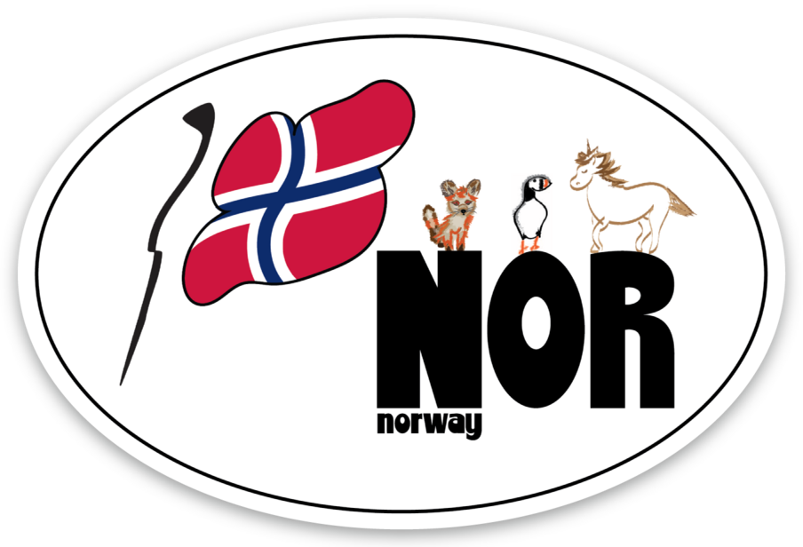 Oval NOR Flag Wildlife