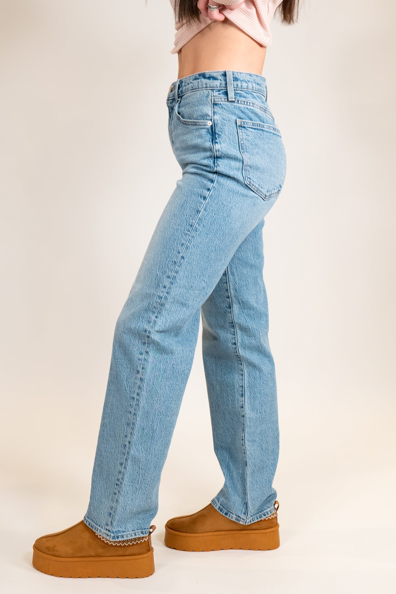 Pistola Cassie Fonda Straight Leg Denim Jeans