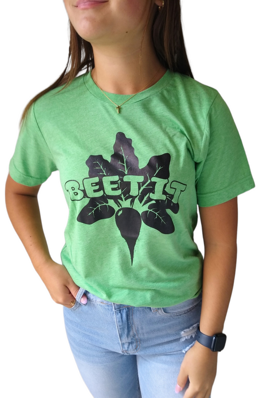 Beet It Green Sugarbeet Graphic Tee