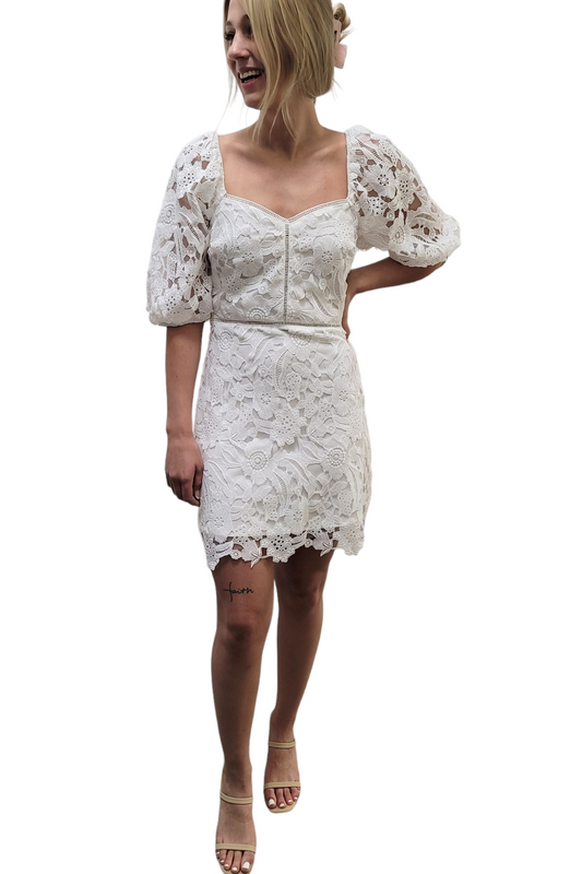 Lucy Paris Elaine White Floral Dress