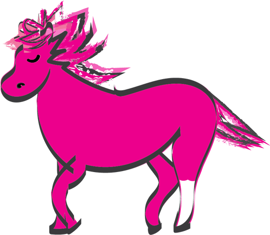 Pink Pony Fuchsia sticker
