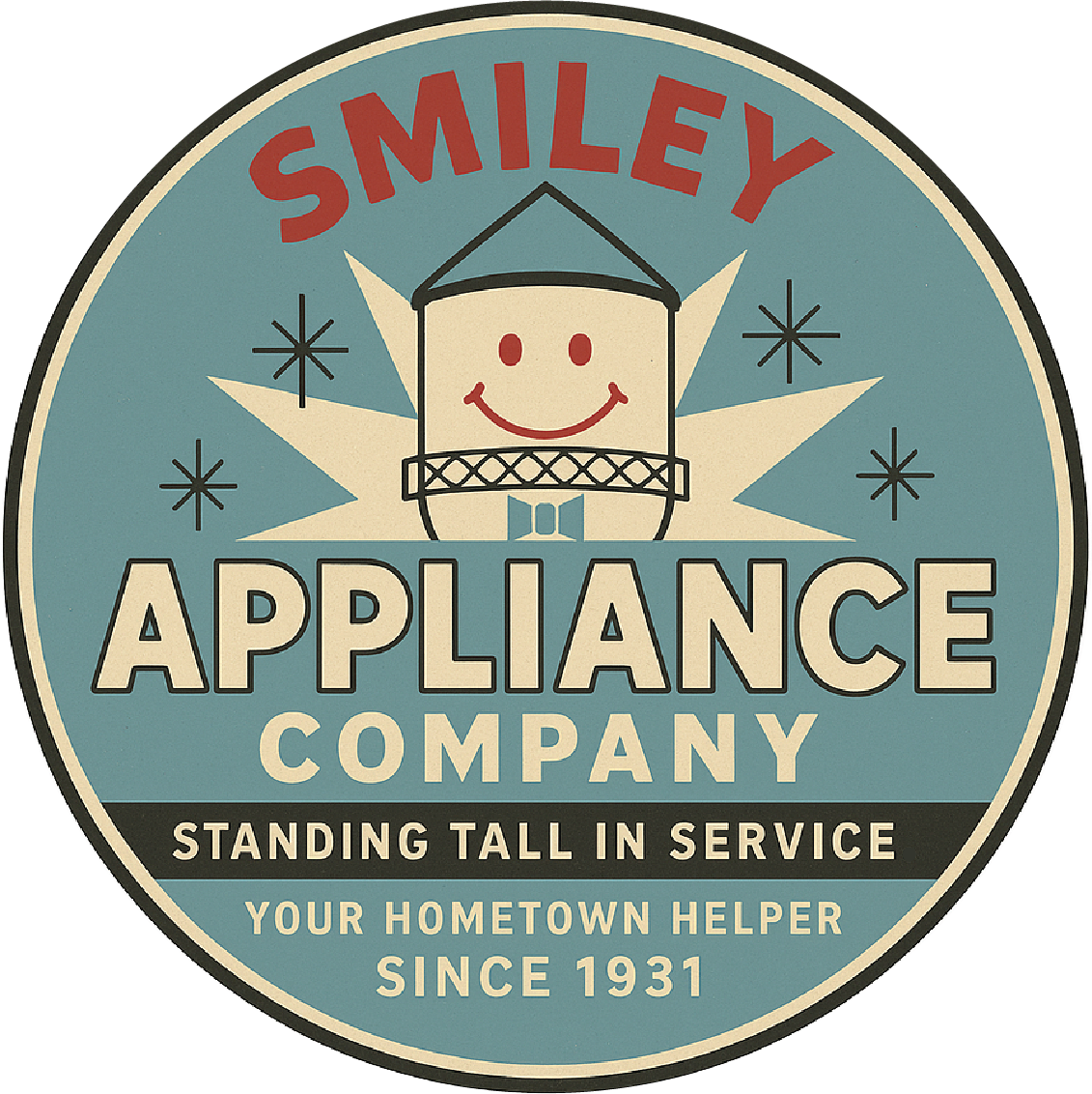 Smiley Appliance Repair 4 Coasters