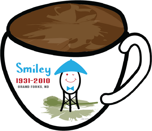 Smiley Dated Cup sticker