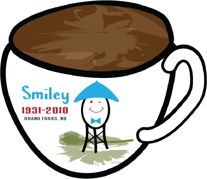 Smiley Dated Cup magnet