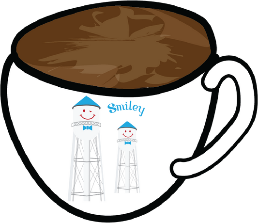 Classic Smiley on Cup magnet