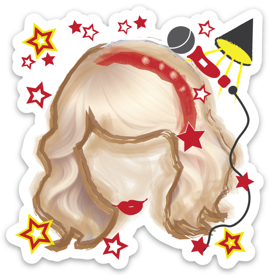 Taylor Swift matte die cut
