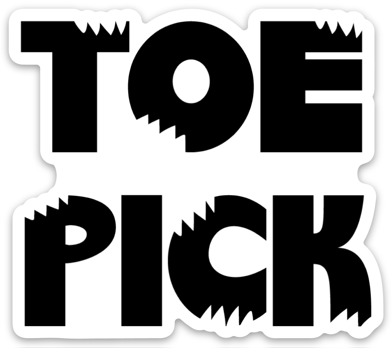 Toe Pick 3in die cut