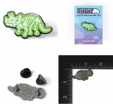 Triceratops Skeleton PIN