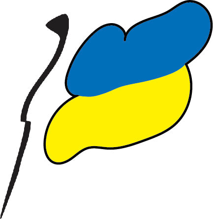 Ukraine Flag Sticker