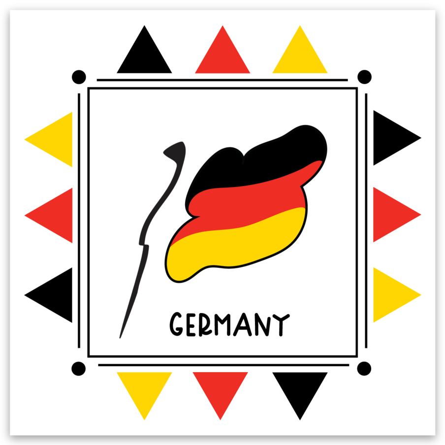 Germany 3x3 sticker