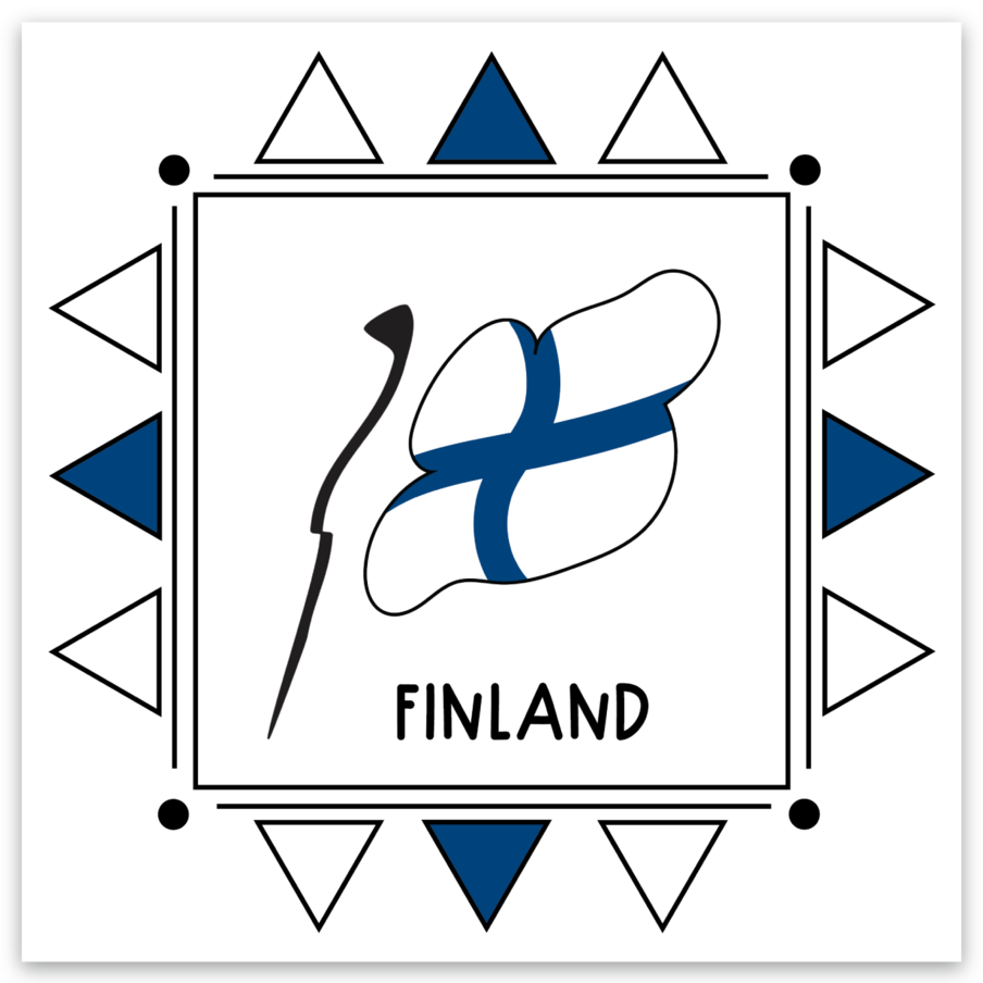 Finland Flag 3x3 Sticker
