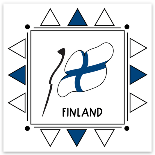 Finland Flag 3x3 Sticker