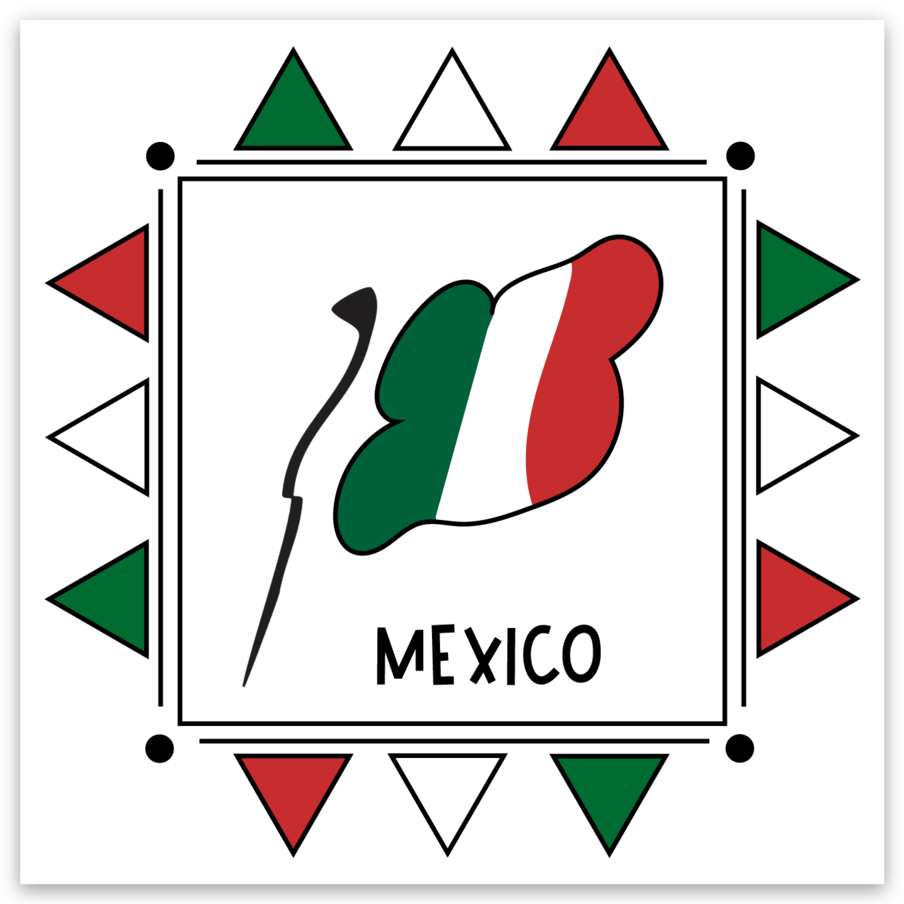 Mexico Sticker - Square