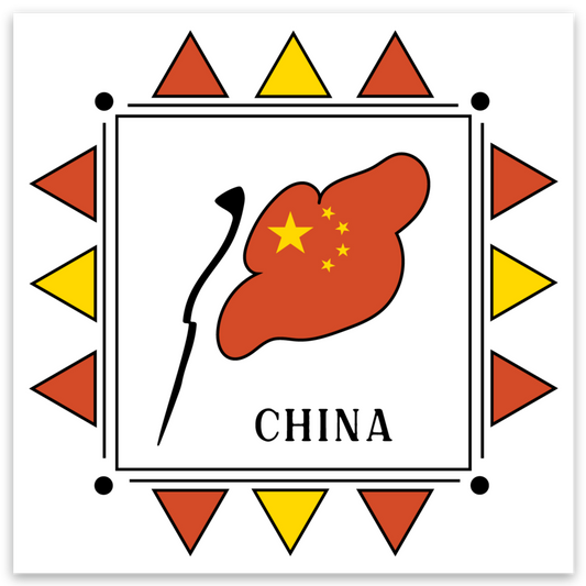 China 3x3 Sticker