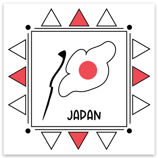 Japan 3x3 Sticker