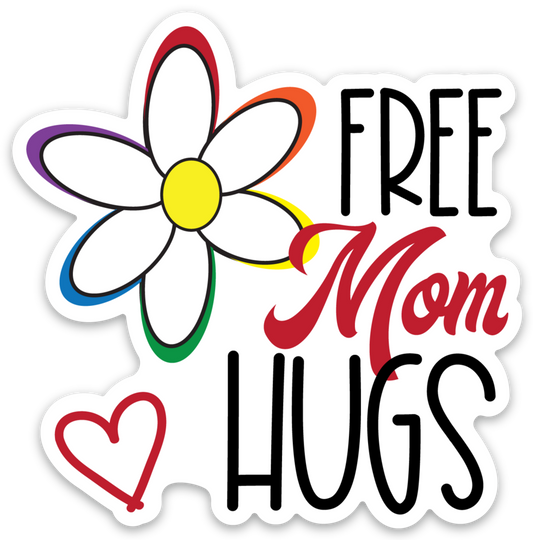 FreeMomHug1 Sticker 3x3