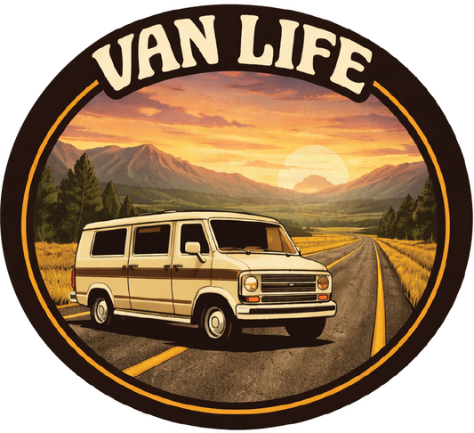 Van Life Open Highway Sticker