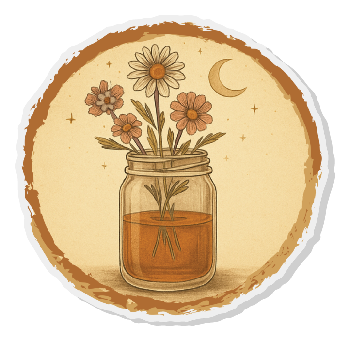 Wiskey Wildflower Pin Acrylic LW