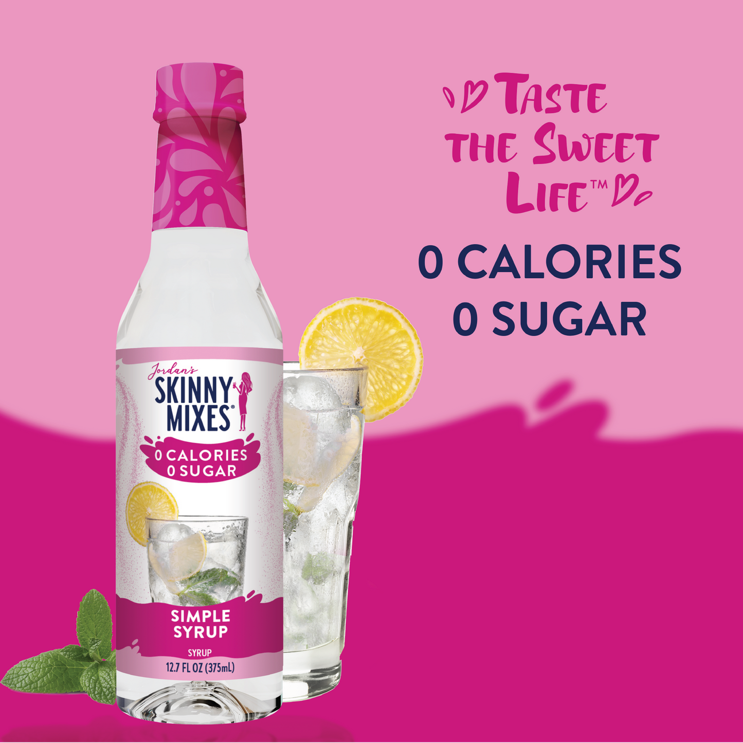 Sugar Free Simple Syrup - 375ml Mixer