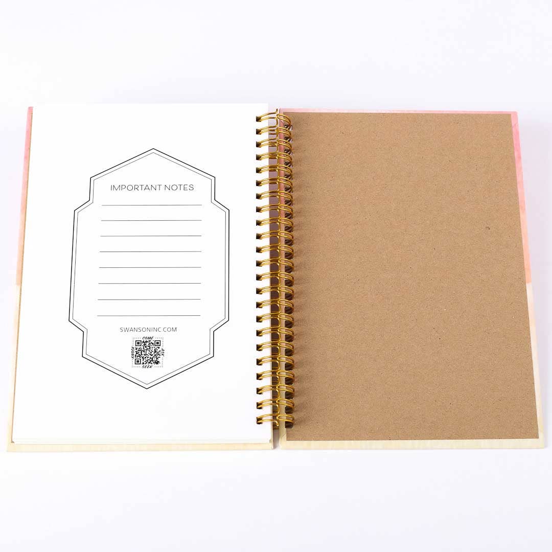 Spiral Bound Journal -  Plan & Purpose - 196 Pages