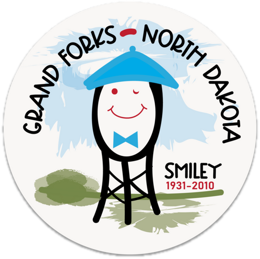 Smiley Grand Forks Magnet