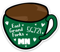 Cup EGF green STICKER