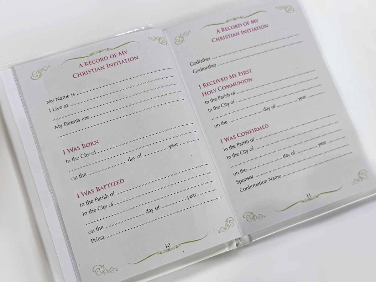 Baptism Keepsake Book with prayers