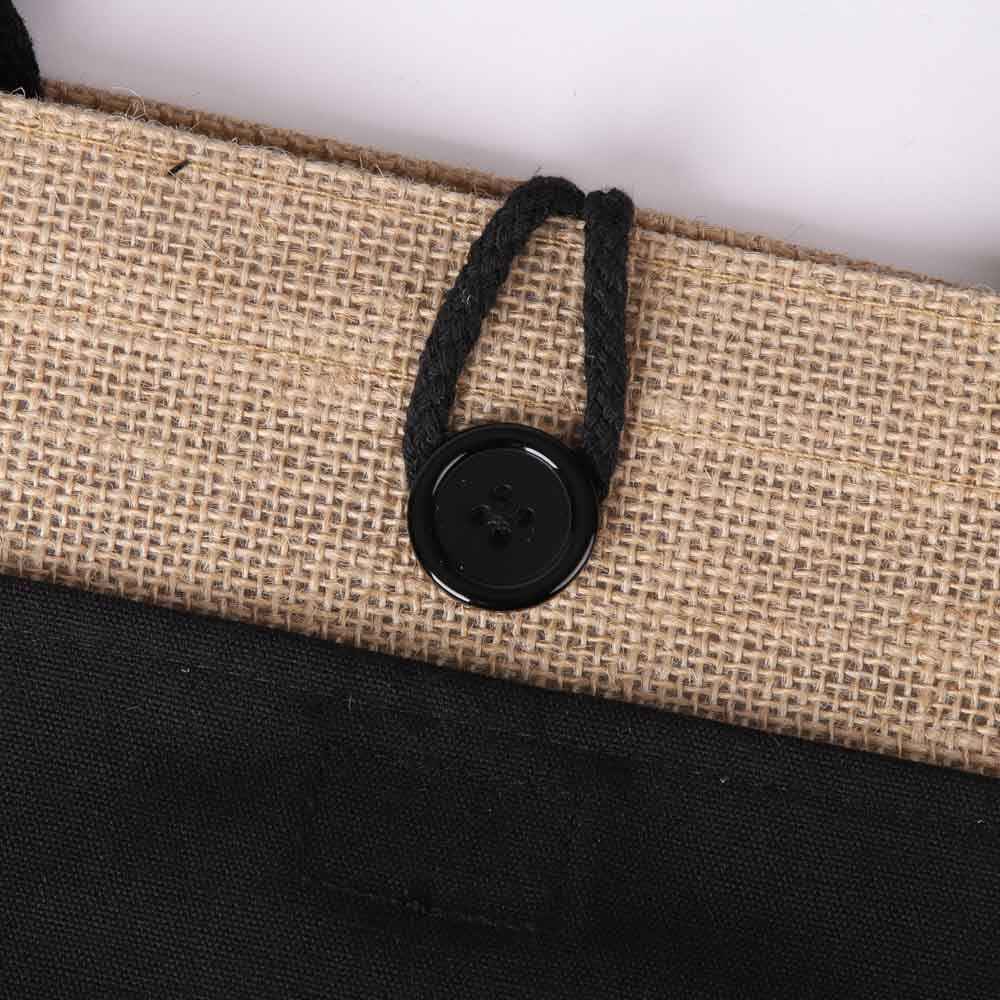 Jute Tote Bag - It Is Well - 17x13.5x6