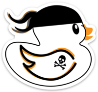 Ducky in Blk Bandana Blk Tattoo