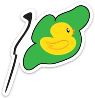 Flag DUCKY sticker