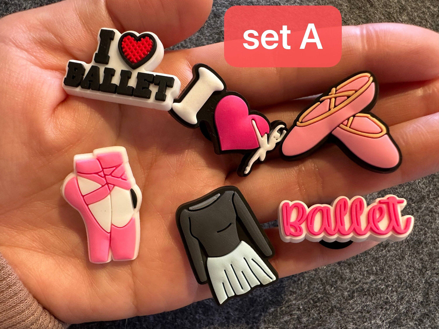 Pick your own Dance Ballet theme shoe charms