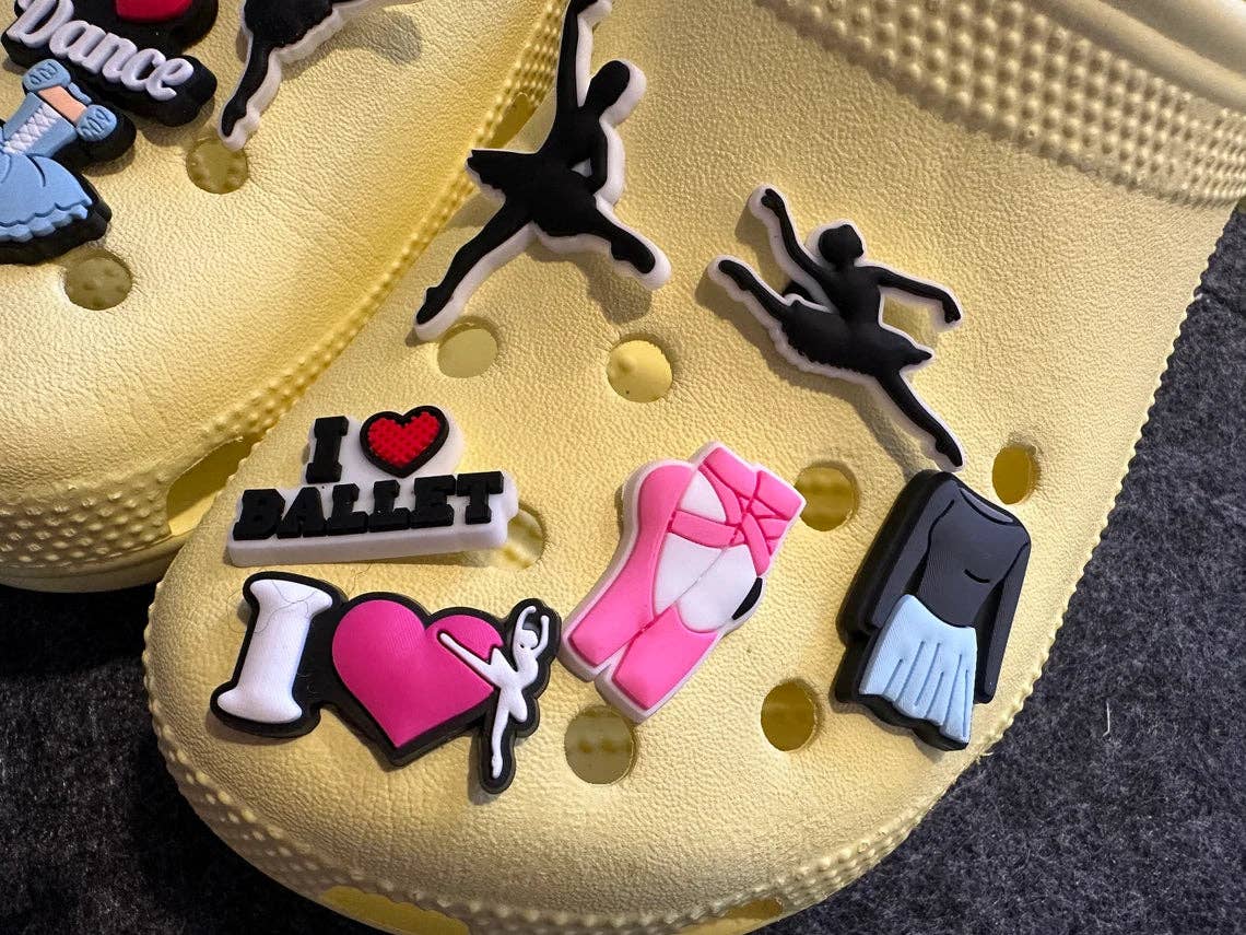 Pick your own Dance Ballet theme shoe charms