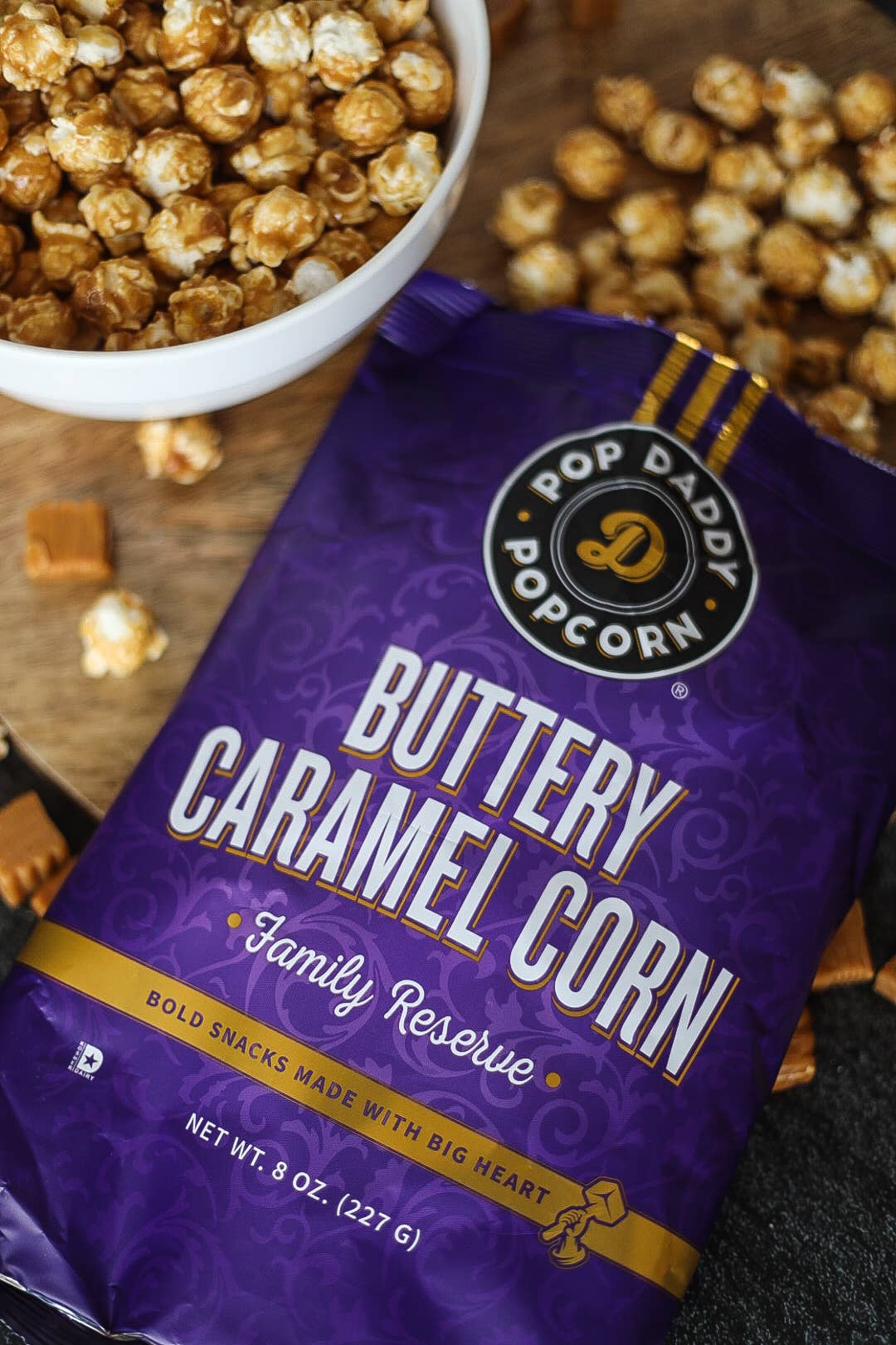 Flavored Popcorn - 8oz - Buttery Caramel Corn