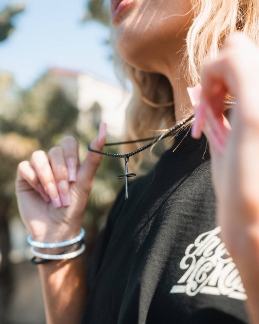 Black Cross Necklace