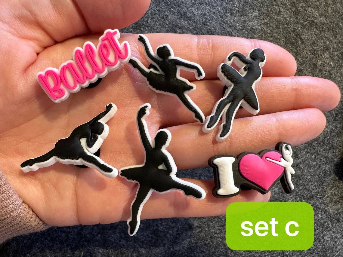 Pick your own Dance Ballet theme shoe charms