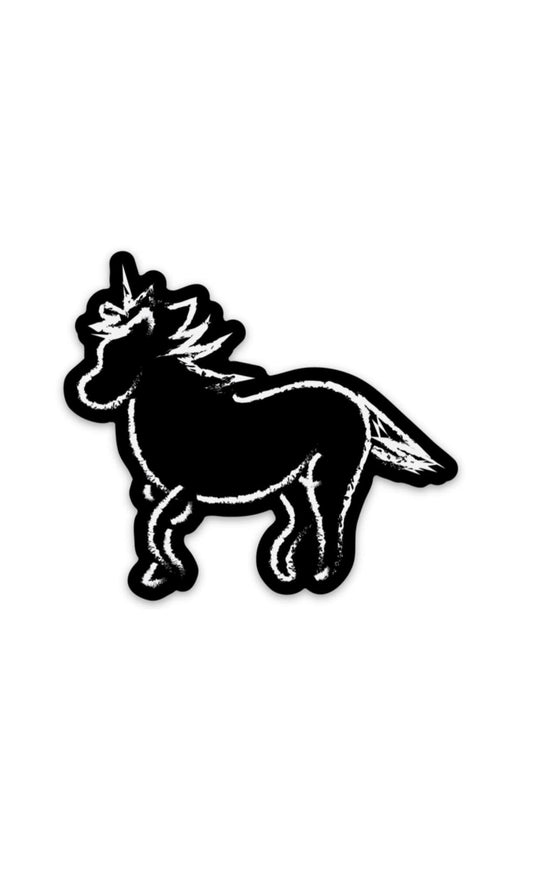 Fjord Horse Chalk Sticker