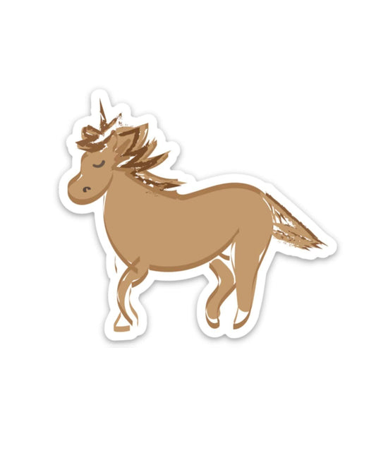 Fjord Horse Tan Sticker