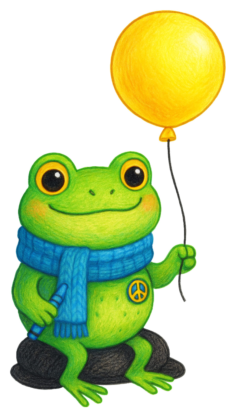 Peaceful Frog Balloon