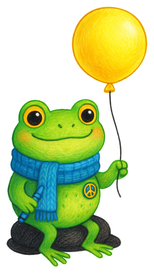 Peaceful Frog Balloon
