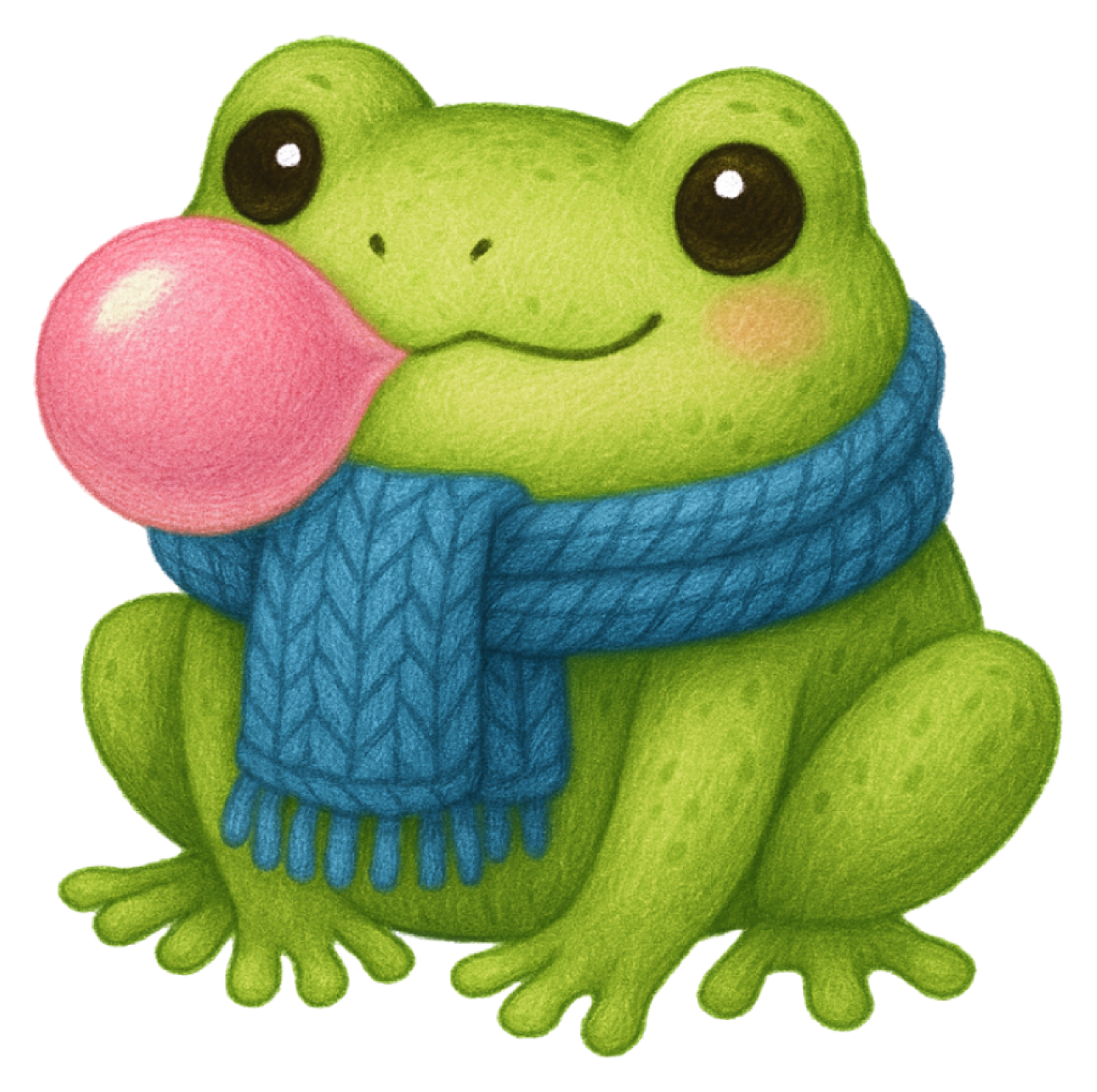 Portland Frog Bubble Gum sticker