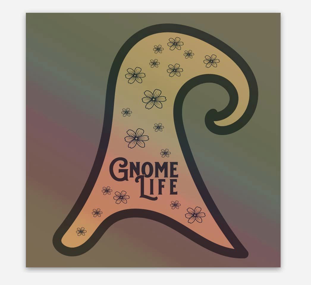 Gnome LIfe Hologram 3x3 Sticker