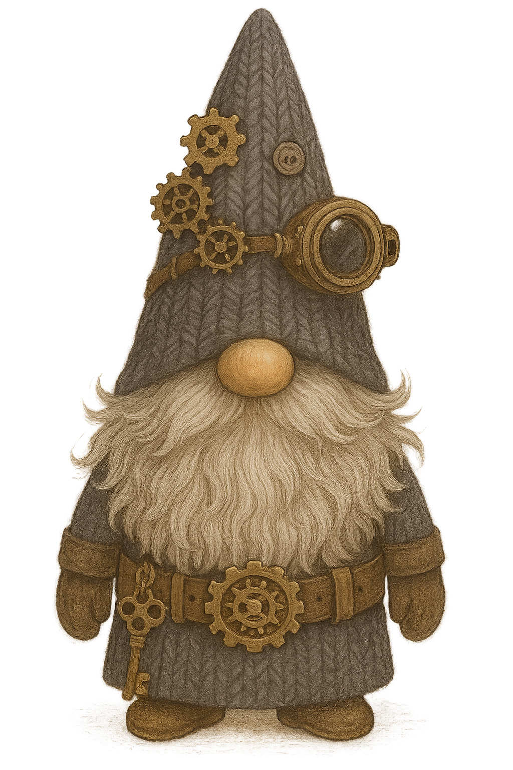 Gnome Steampunk Fella MAGNET