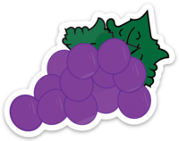 Grapes sticker