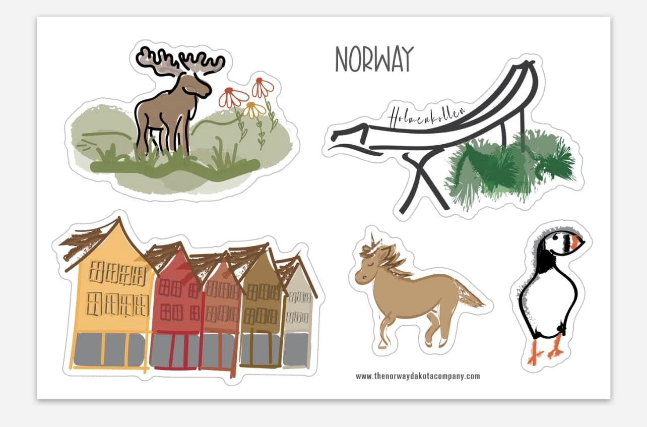Heritage Images 01 Norway 4x6 Sticker