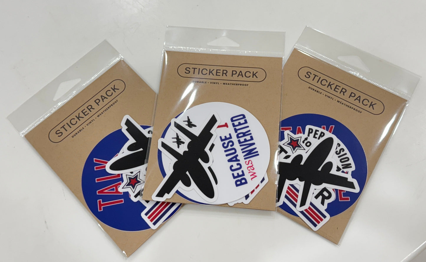 Limited Edition Top Gun Sticker 7 Pack