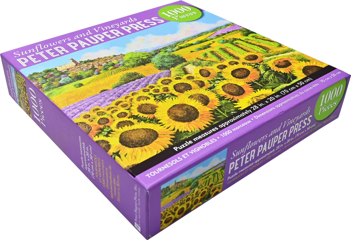 Sunflowers and Vineyards 1000 Piece Puzzle