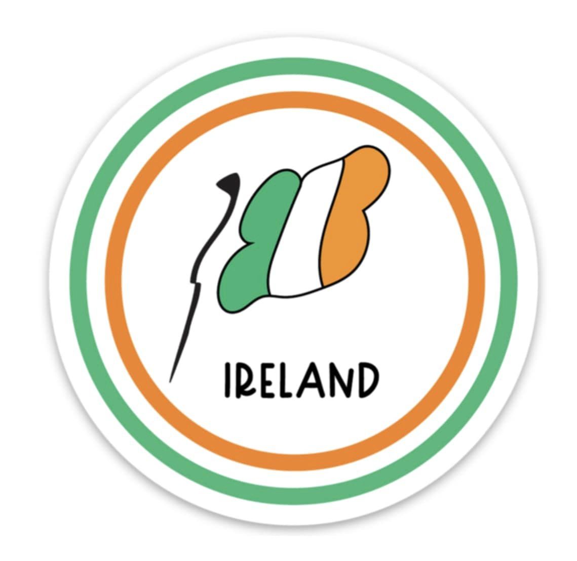Ireland Double Circle sticker