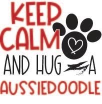 Hug a Aussiedoodle sticker